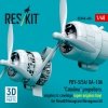 RESKIT RSU48-0484 PBY-5/5A/ OA-10A Catalina propellers, engines & cowlings (open engines bay) for Revell/Monogram/Hasegawa kit (3D Printed) 1/48